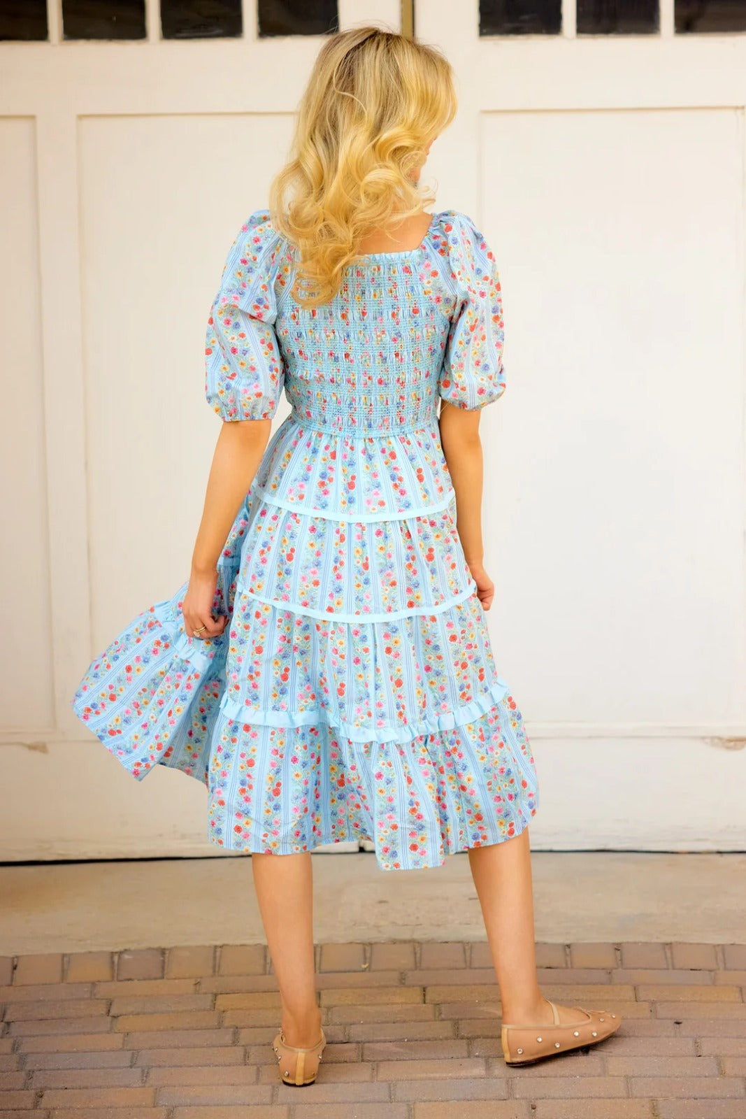 Light Blue Midi Dress