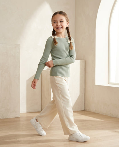 Sage Ribbed Knit Top