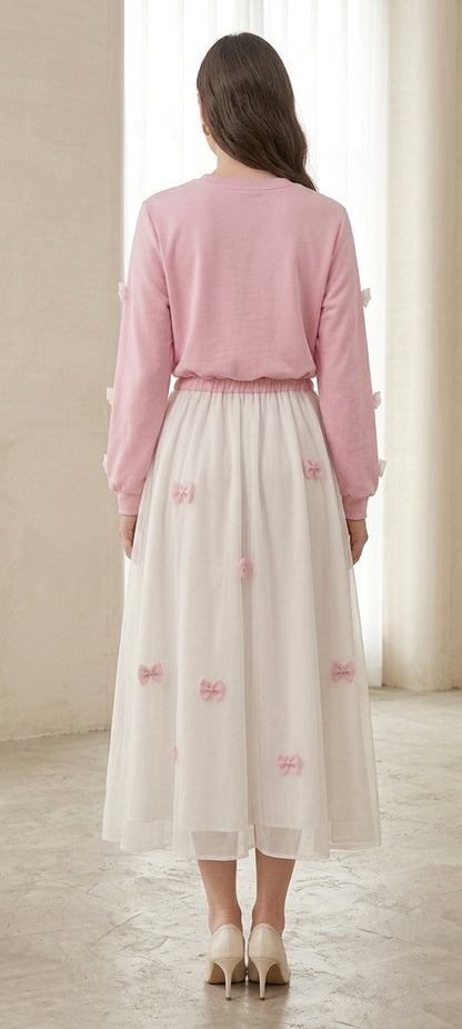 Blush Pink Bow Co-ord Set