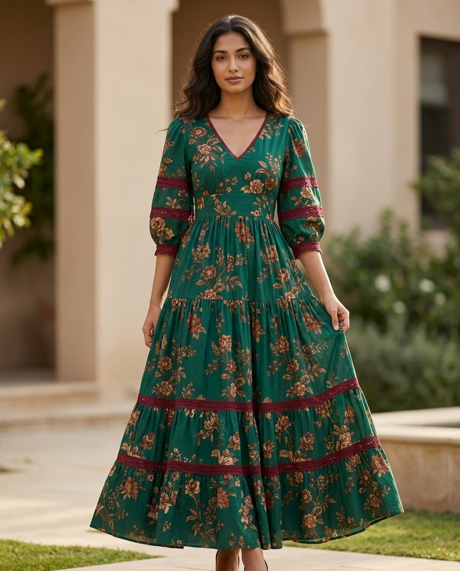Emerald Green Maxi Dress