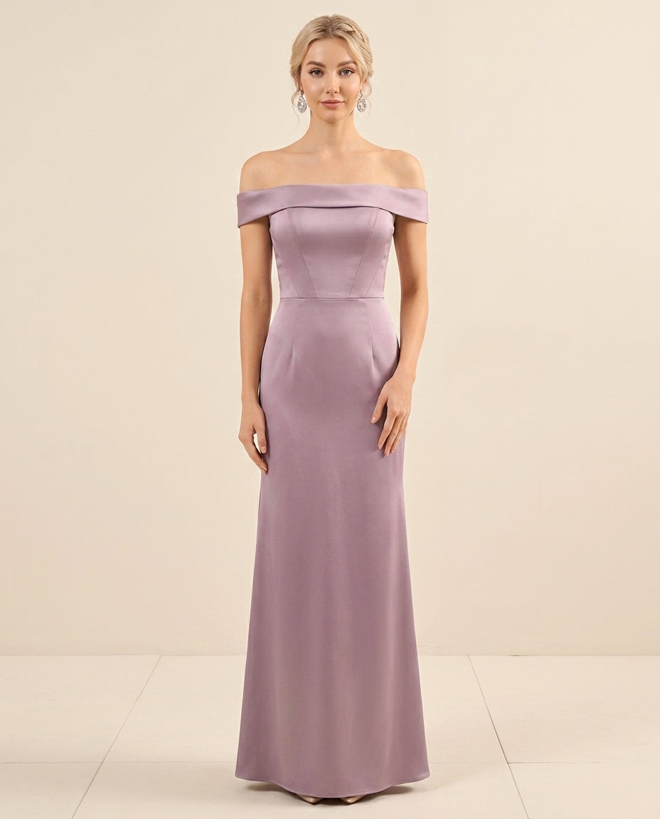 Mauve Column Maxi Dress