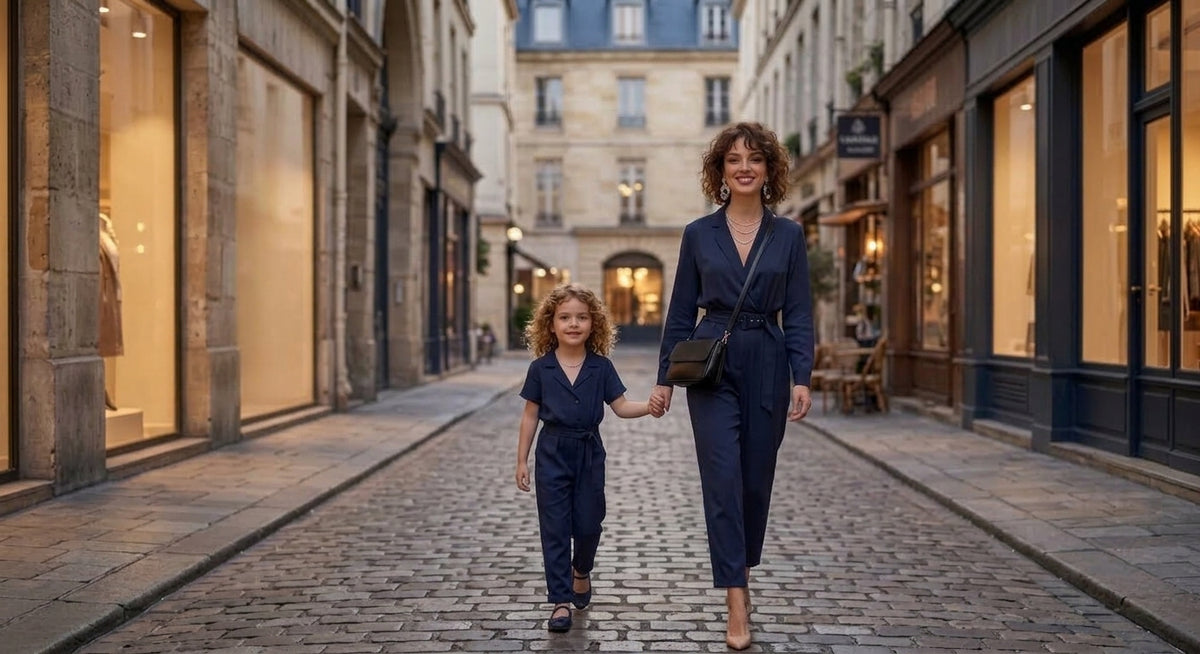 Woman and little girl lifestyle banner